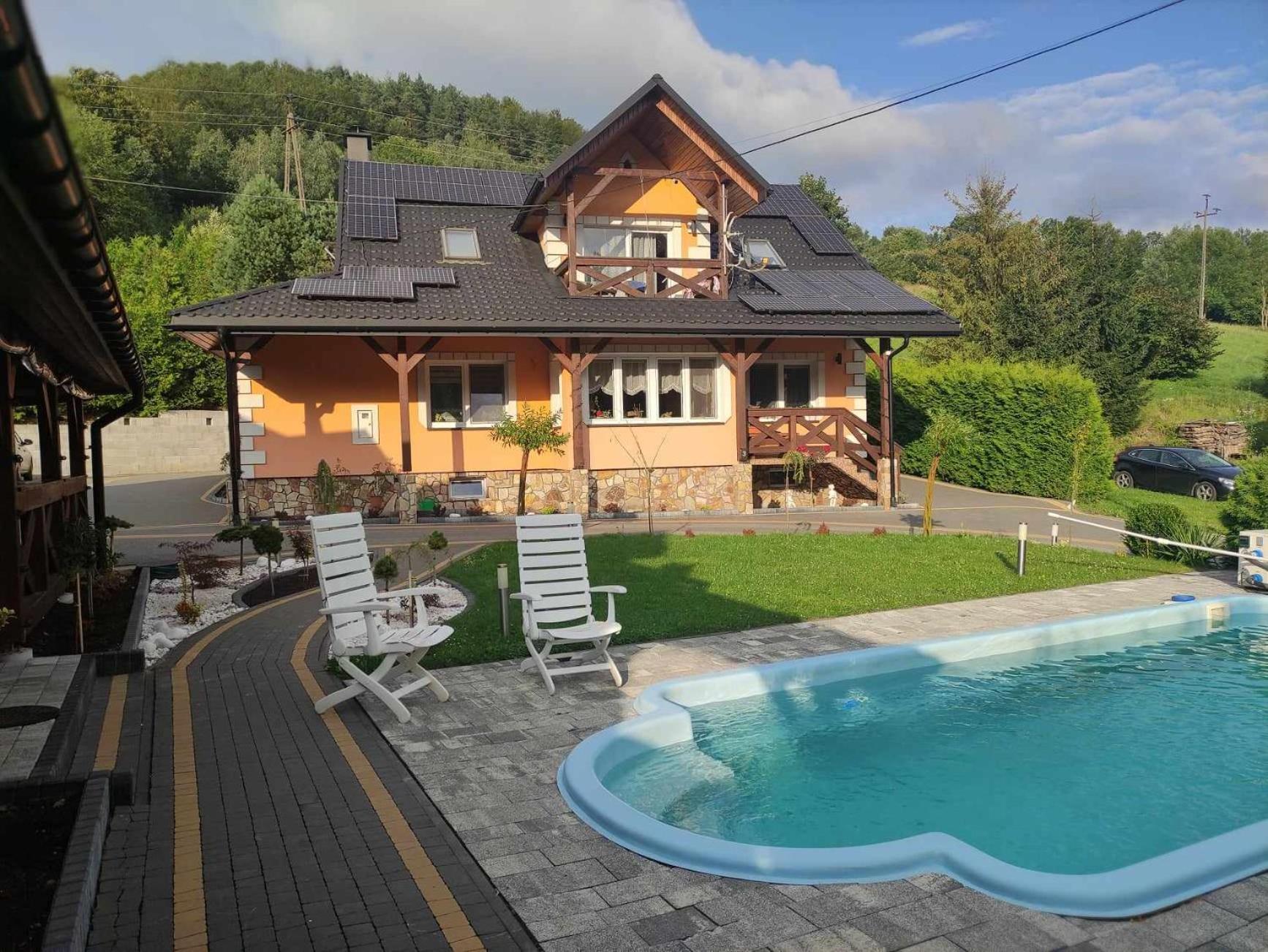 Jaskowa Chata Bieszczady Apartament Z Basenem Балигород Екстер'єр фото