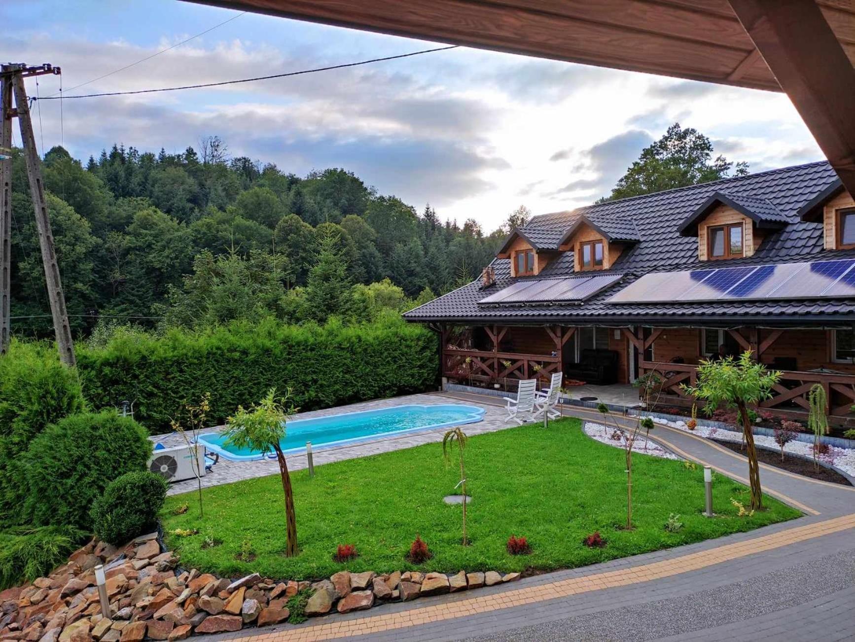 Jaskowa Chata Bieszczady Apartament Z Basenem Балигород Екстер'єр фото